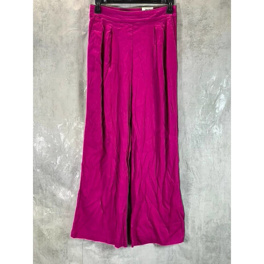 INC International Concepts Women's Cranberry Rose High-Rise Wide-Leg Pants SZ 8